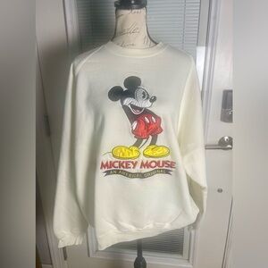 XXL Vintage 90's Disney Store Mickey Mouse Embroidered Unisex Sweatshirt‎